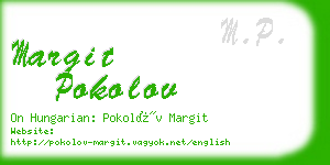 margit pokolov business card